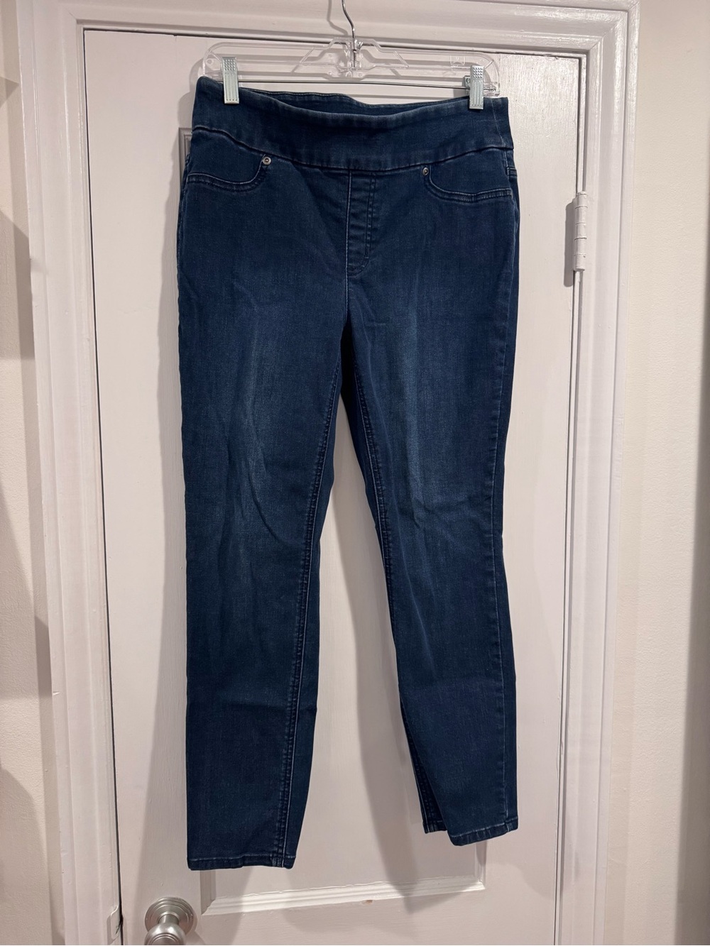 Chico's Women’s Dark Blue Skinny Pull-On Jeans Size 0.5